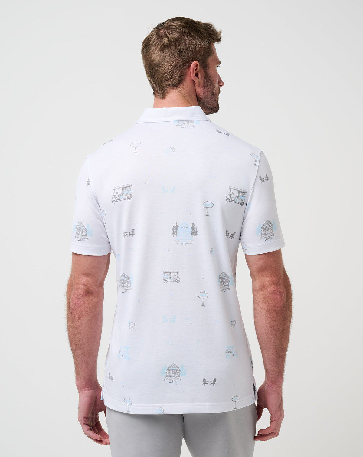 Snow Chance Polo White | Travis Mathew