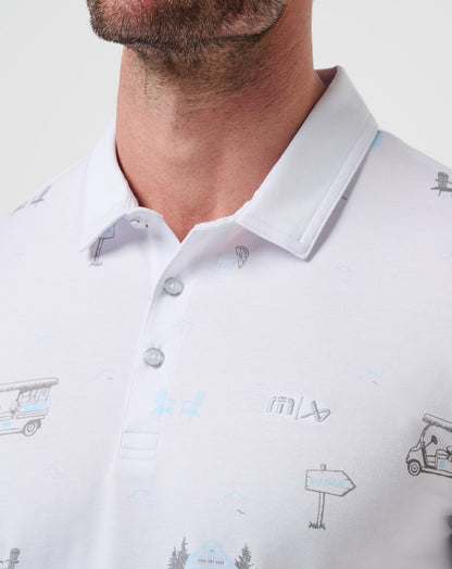 Snow Chance Polo White | Travis Mathew