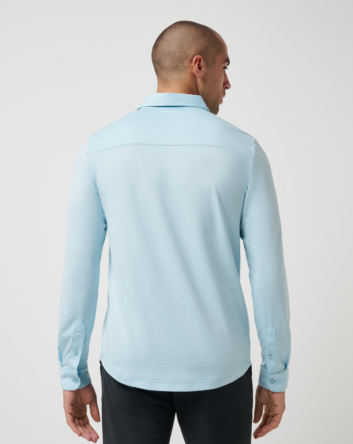 Featherweight Long Sleeve Polo Cory Blue | Travis Mathew