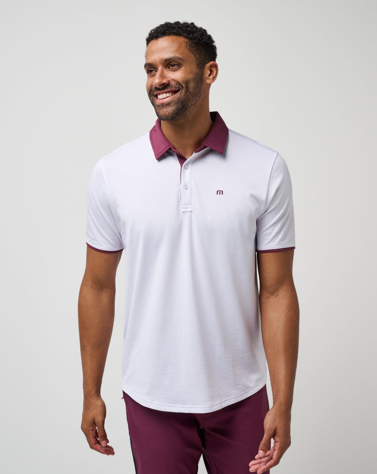 Home Game Polo White | Travis Mathew