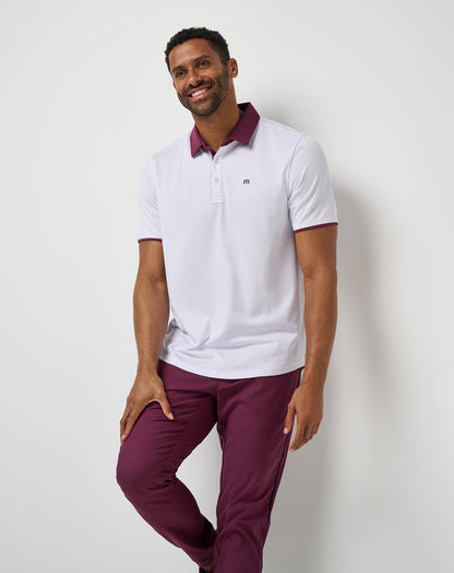 Home Game Polo White | Travis Mathew