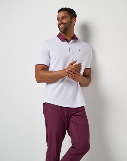 Home Game Polo White | Travis Mathew