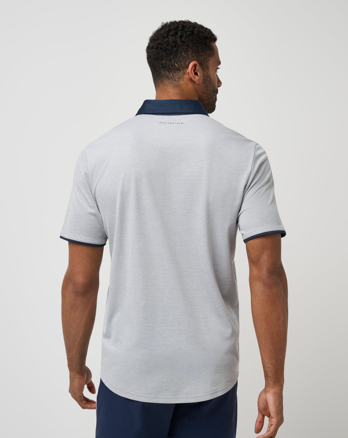 Home Game Polo Heather Light Grey | Travis Mathew
