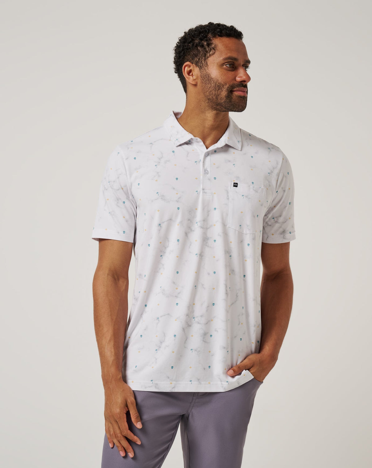 Beach Town Polo White | Travis Mathew
