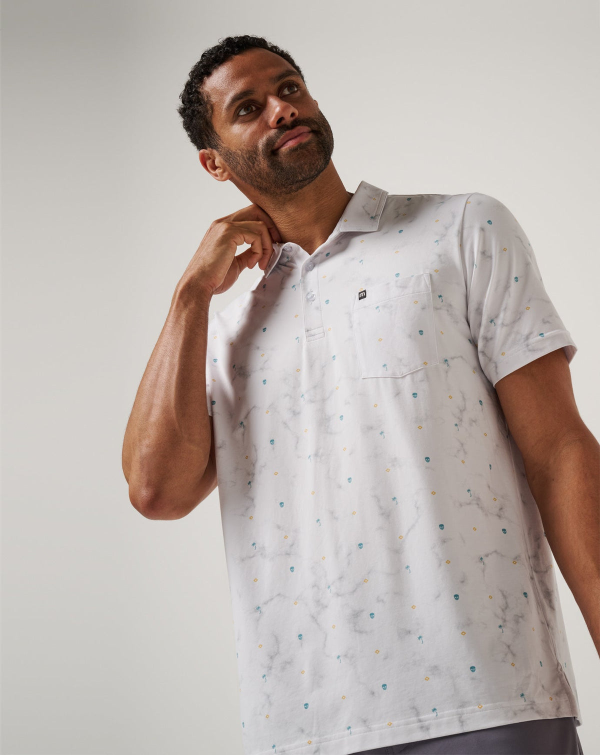 Beach Town Polo White | Travis Mathew