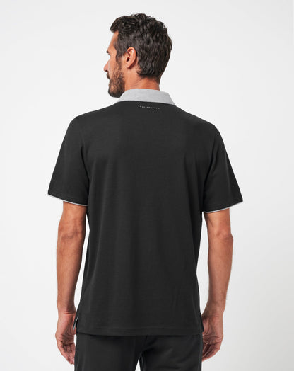 Reservation Number Polo Black | Travis Mathew