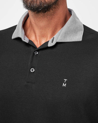 Reservation Number Polo Black | Travis Mathew