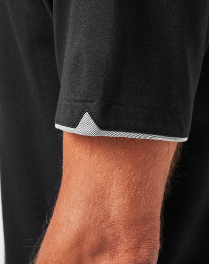 Reservation Number Polo Black | Travis Mathew