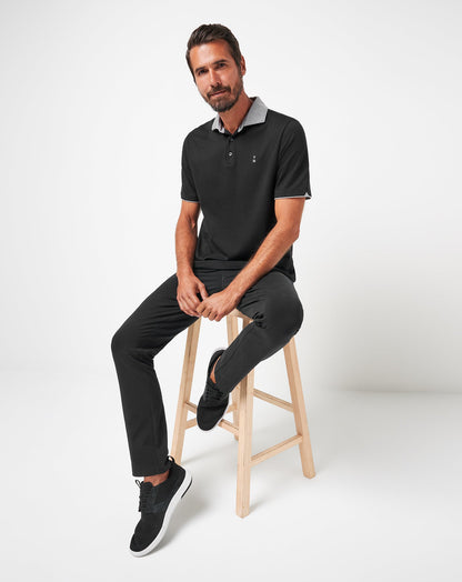 Reservation Number Polo Black | Travis Mathew