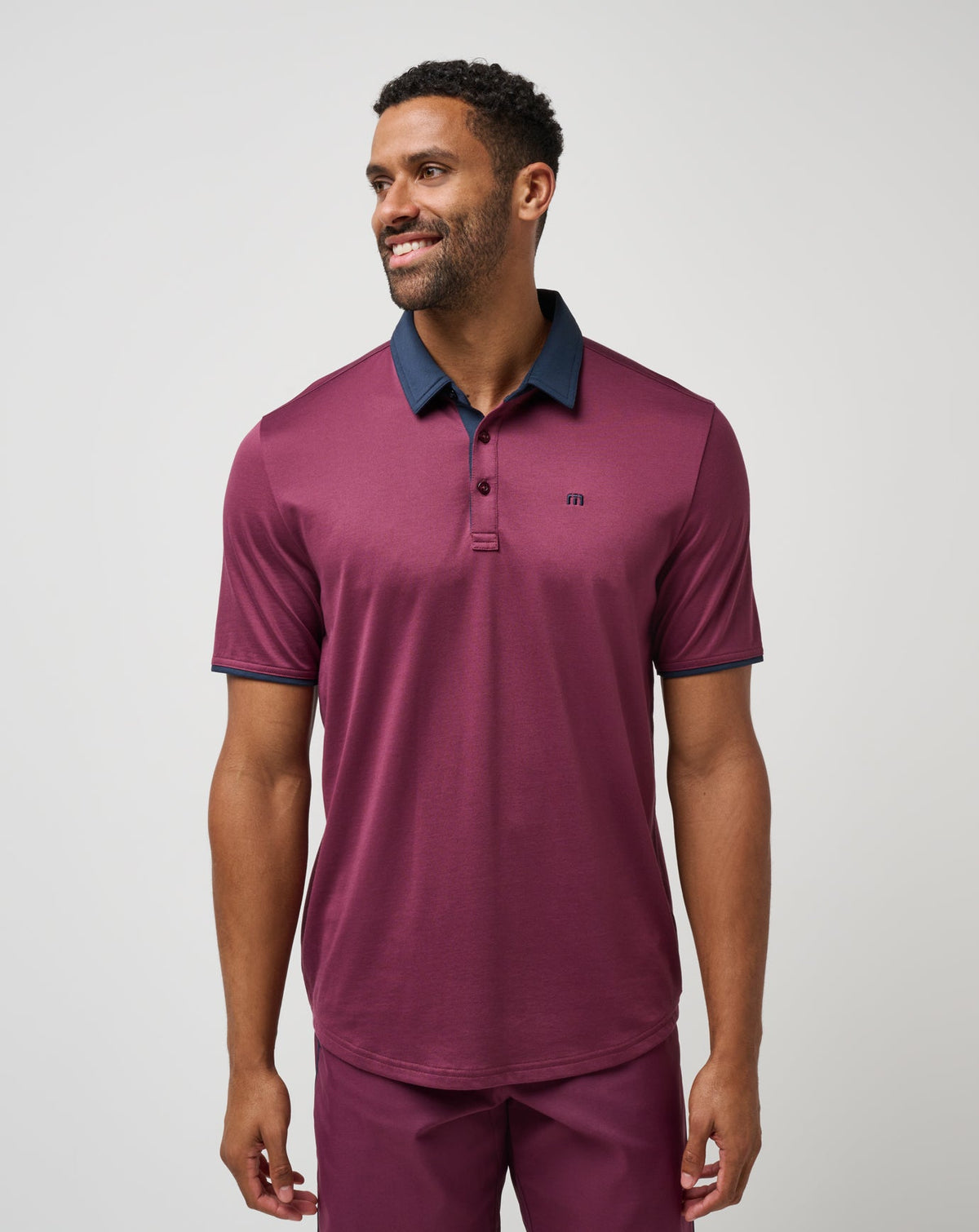 Home Game Polo Mauve Wine | Travis Mathew