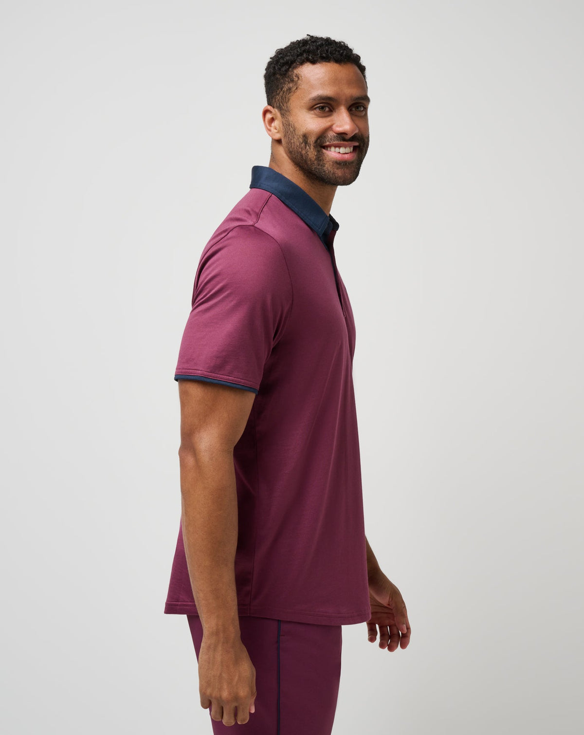 Home Game Polo Mauve Wine | Travis Mathew