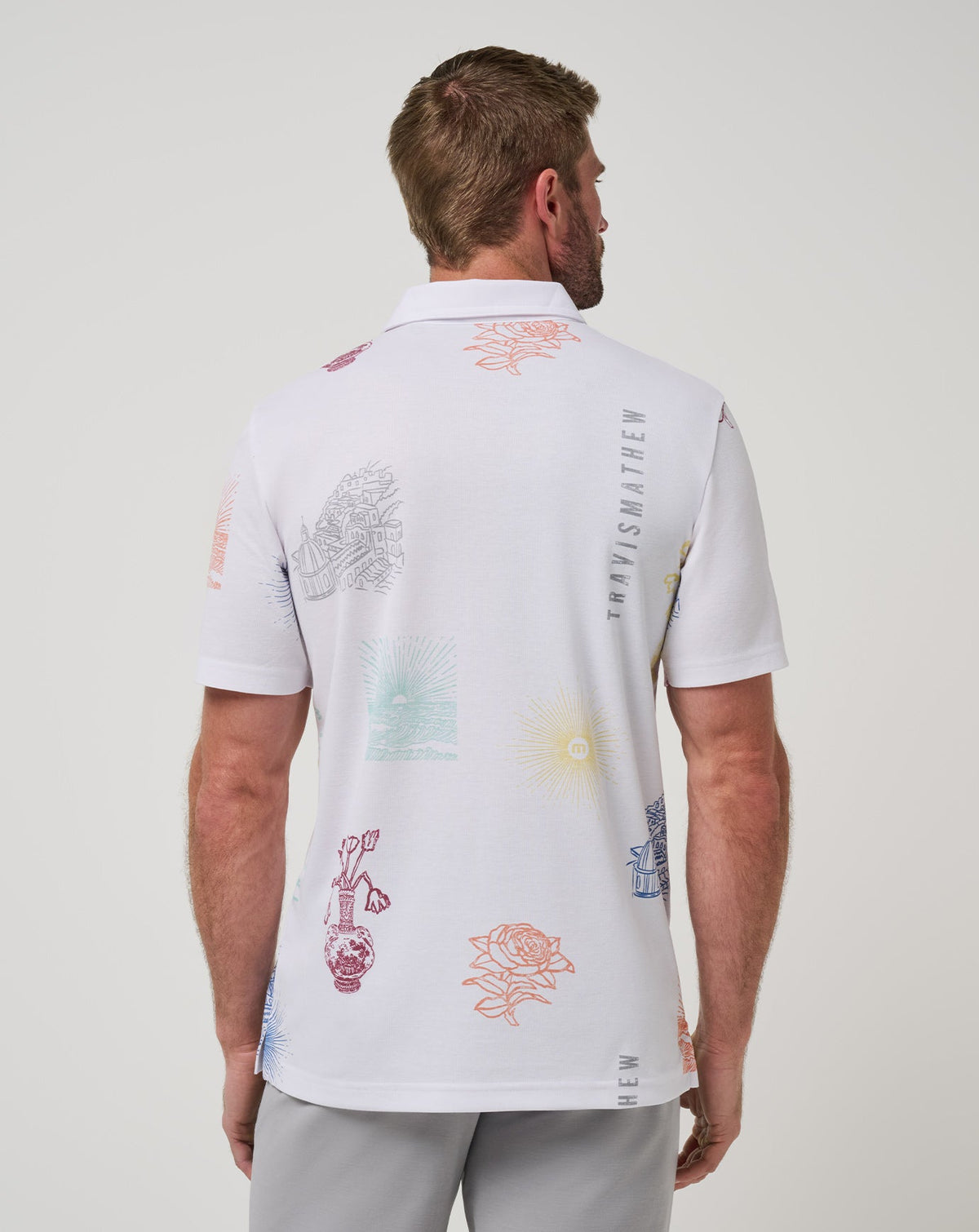 Passport Polo White | Travis Mathew