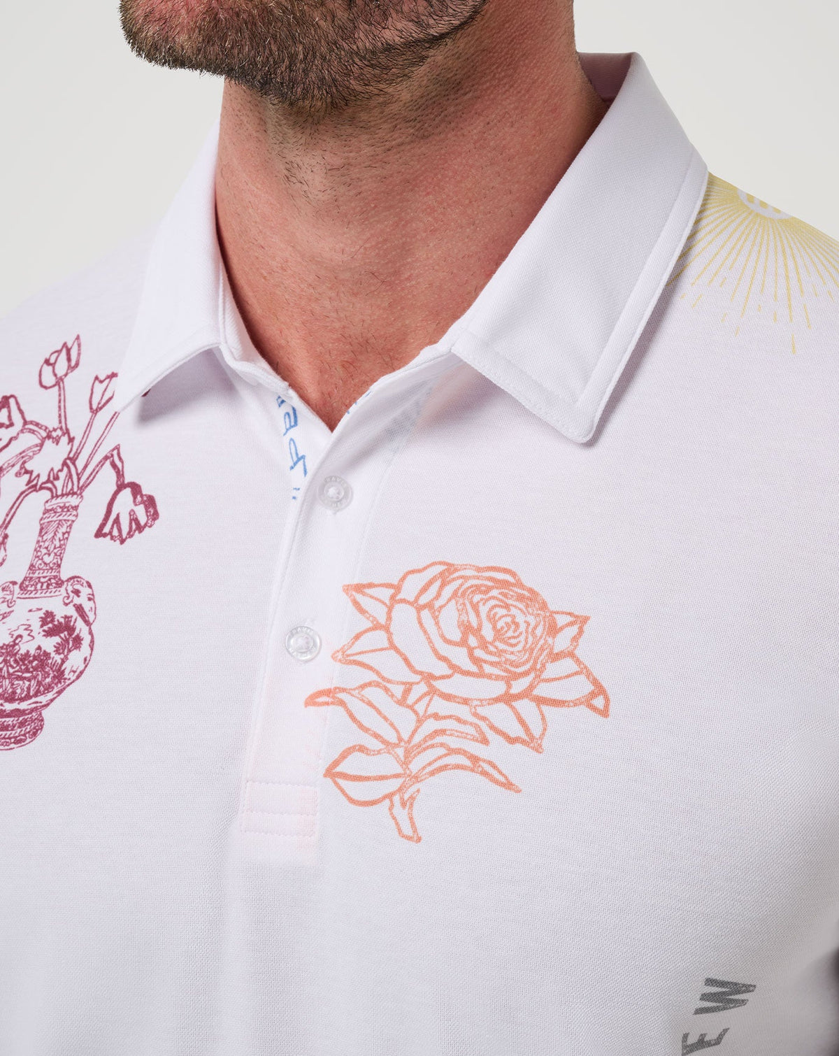 Passport Polo White | Travis Mathew