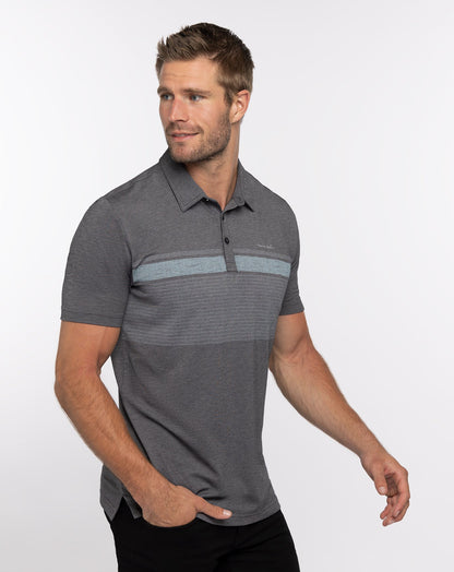 Endless Horizon Polo Heather Dark Grey | Travis Mathew