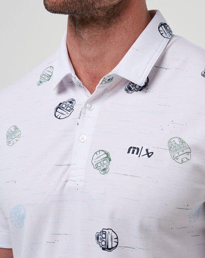 Mitts Off Polo White | Travis Mathew