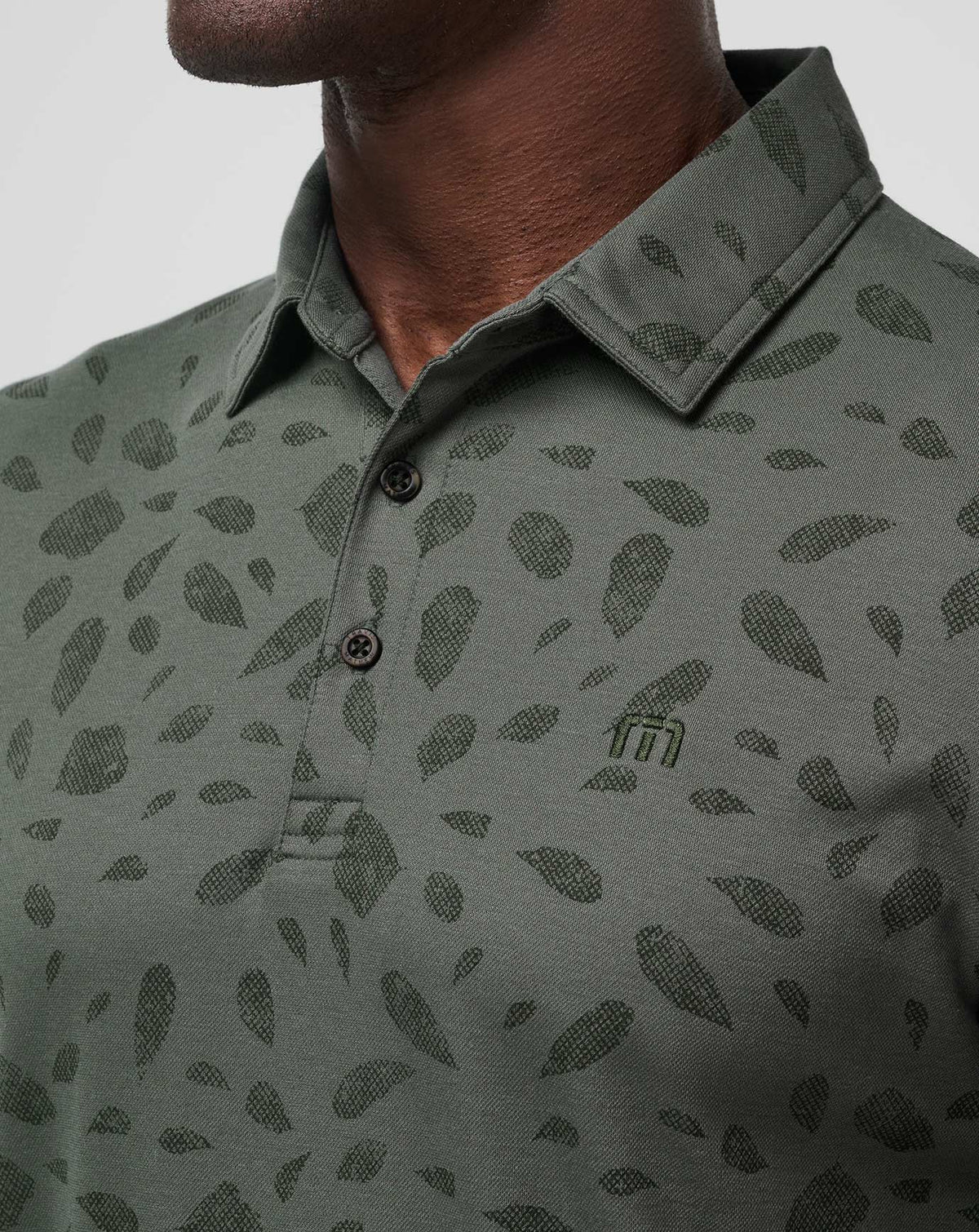Magma Melt Polo Dark Olive | Travis Mathew