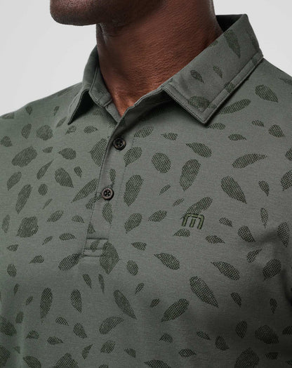Magma Melt Polo Dark Olive | Travis Mathew