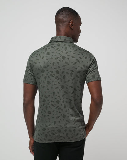 Magma Melt Polo Dark Olive | Travis Mathew