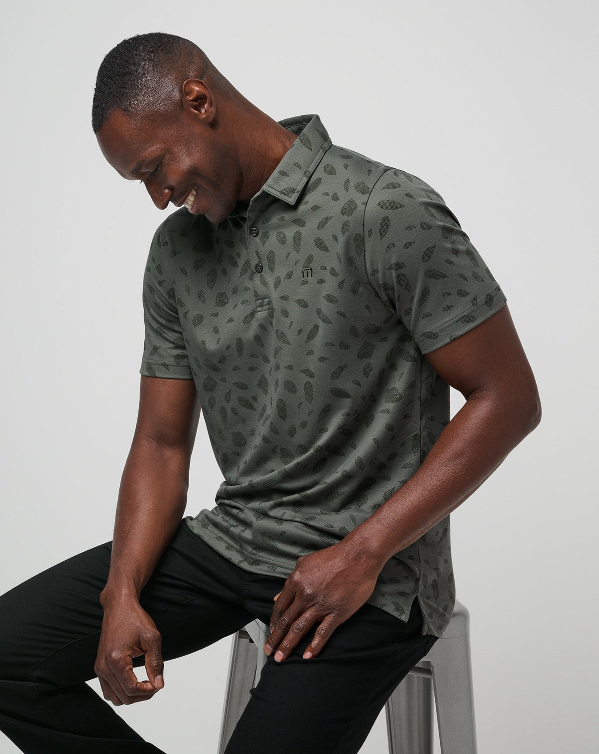 Magma Melt Polo Dark Olive | Travis Mathew