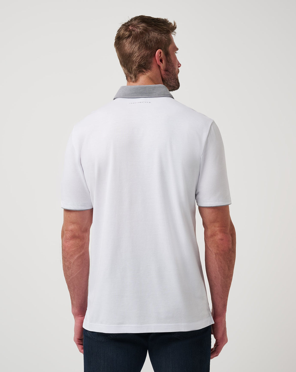 Reservation Number Polo White | Travis Mathew