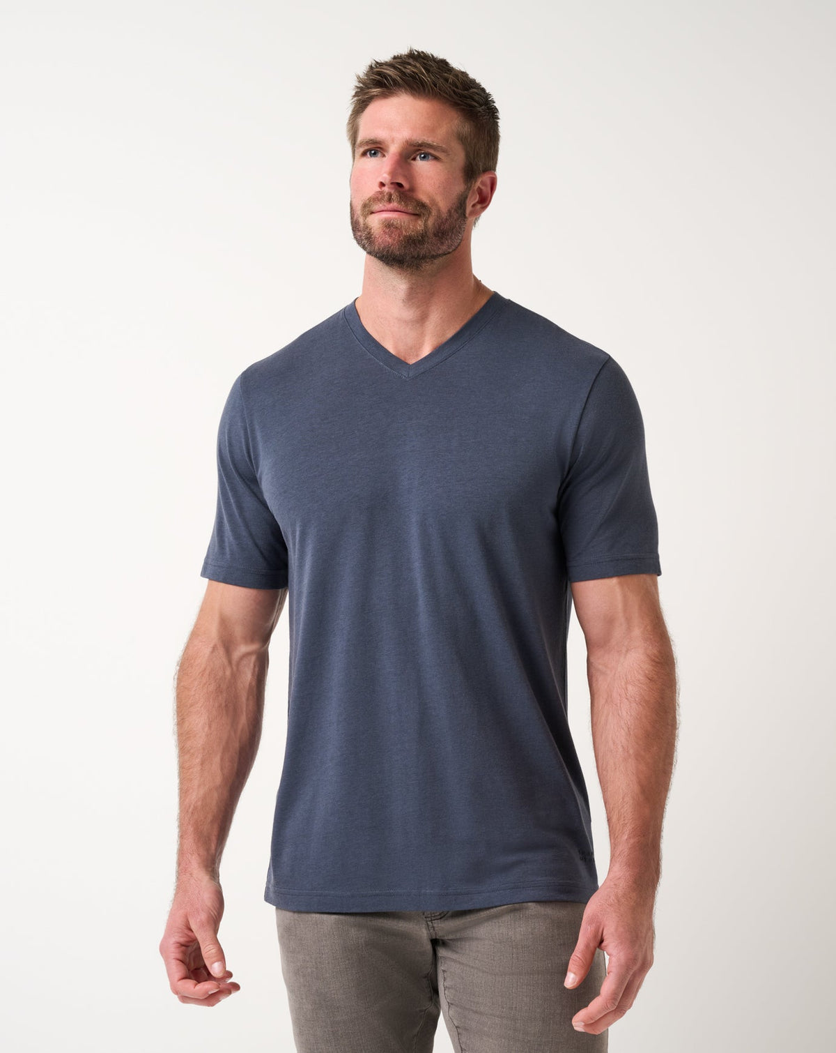 Cloud V-Neck Tee Blue Nights | Travis Mathew