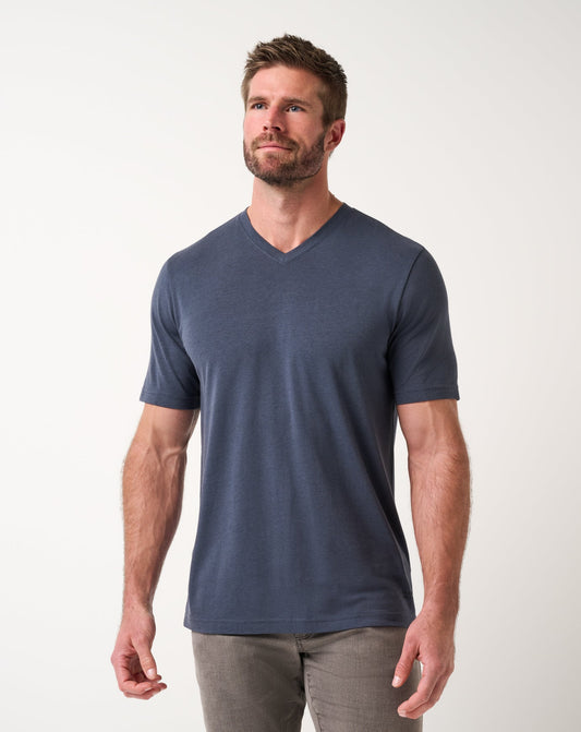 Cloud V-Neck Tee Blue Nights | Travis Mathew