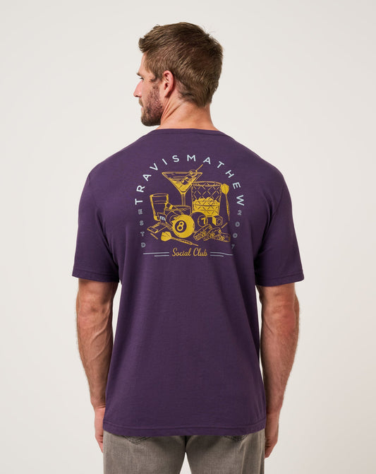 Social Hour Tee Purple Velvet | Travis Mathew