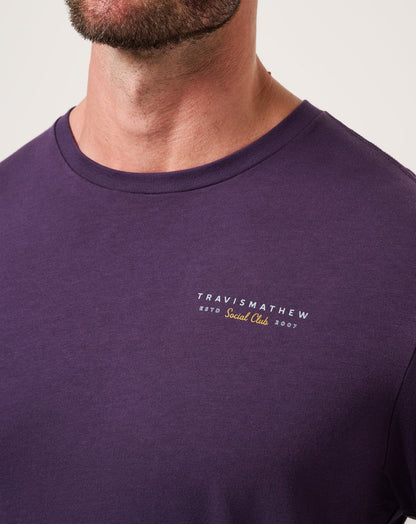 Social Hour Tee Purple Velvet | Travis Mathew