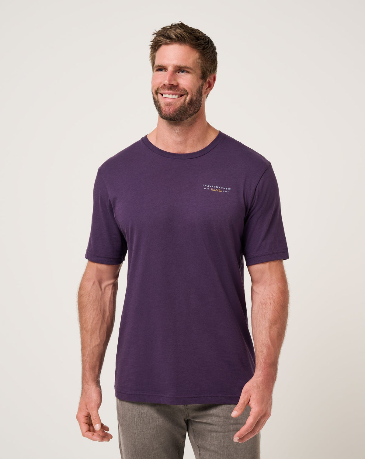 Social Hour Tee Purple Velvet | Travis Mathew