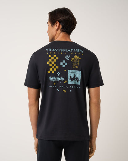 Beverage Cart Tee Black | Travis Mathew