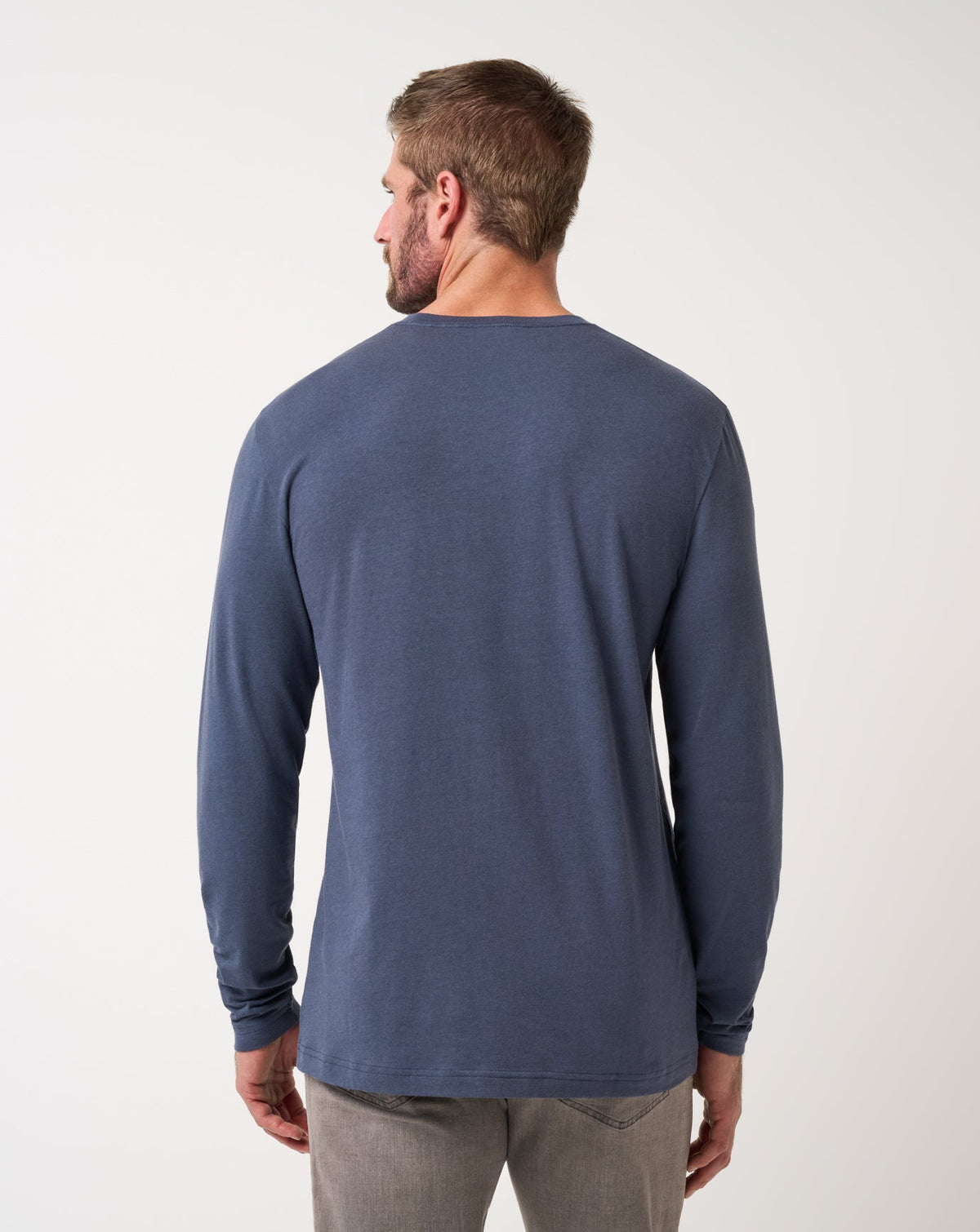 Cloud Crew Long Sleeve Tee Blue Nights | Travis Mathew