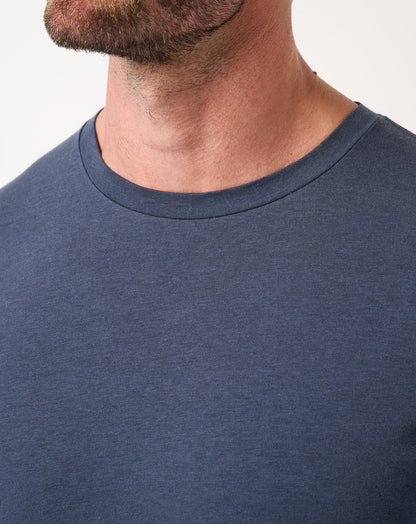 Cloud Crew Long Sleeve Tee Blue Nights | Travis Mathew