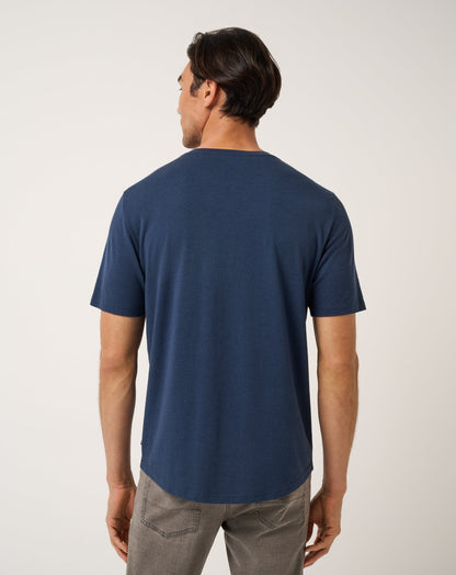 Cloud Henley Tee Total Eclipse | Travis Mathew