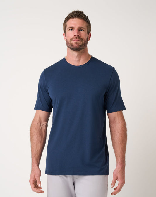 Performance Jersey Tee Total Eclipse | Travis Mathew