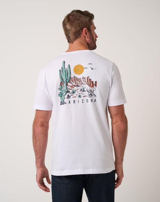 Mesa Views Tee White | Travis Mathew