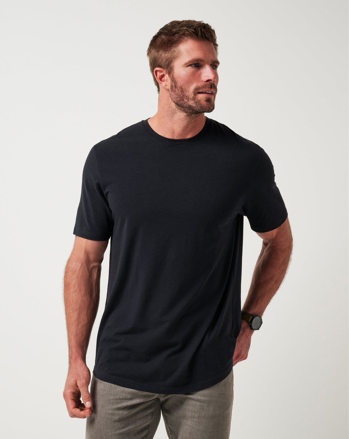Cloud Crew Tee Black | Travis Mathew