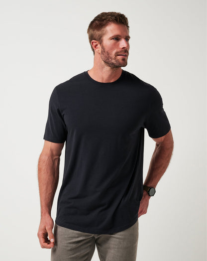 Cloud Crew Tee Black | Travis Mathew
