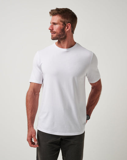 Cloud Crew Tee White | Travis Mathew