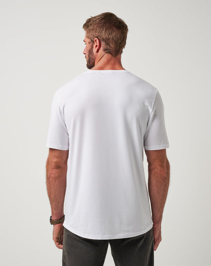 Cloud Crew Tee White | Travis Mathew