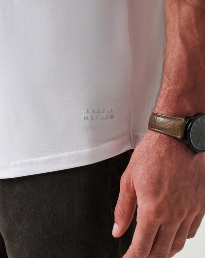 Cloud Crew Tee White | Travis Mathew