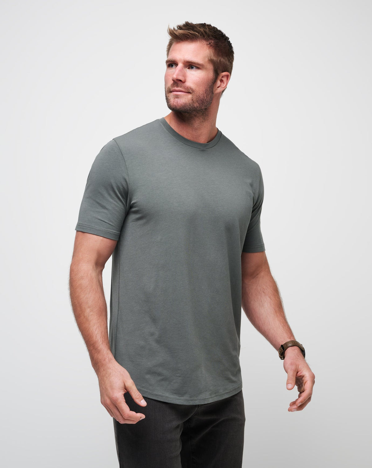 Cloud Crew Tee Dark Olive | Travis Mathew