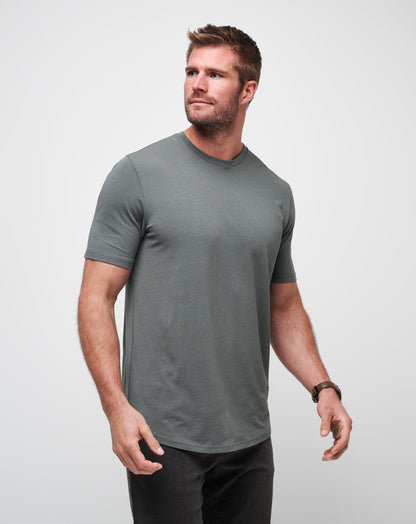 Cloud Crew Tee Dark Olive | Travis Mathew
