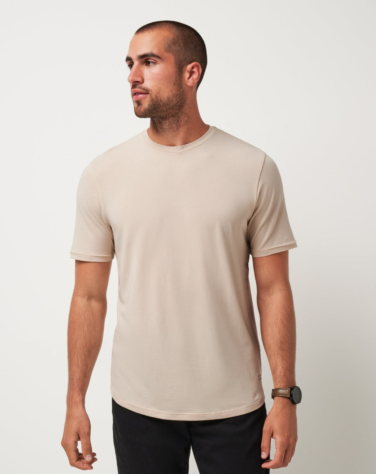 Cloud Crew Tee Italian Sand | Travis Mathew