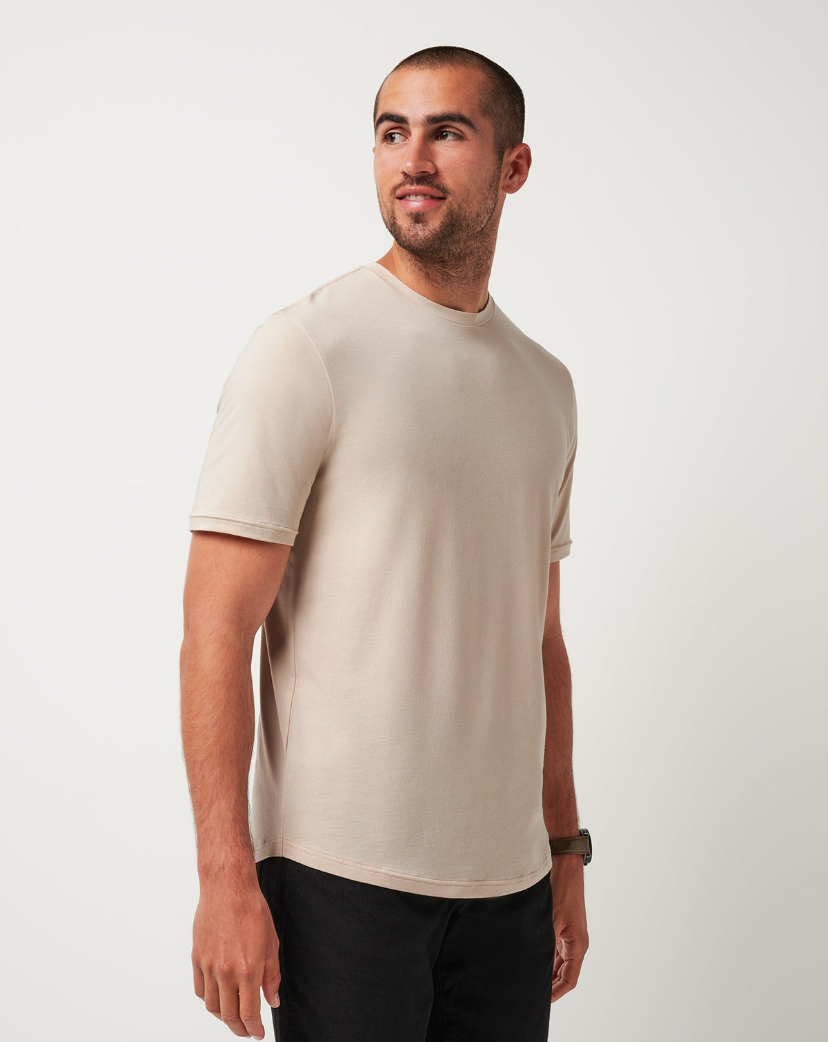 Cloud Crew Tee Italian Sand | Travis Mathew