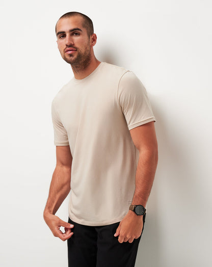 Cloud Crew Tee Italian Sand | Travis Mathew