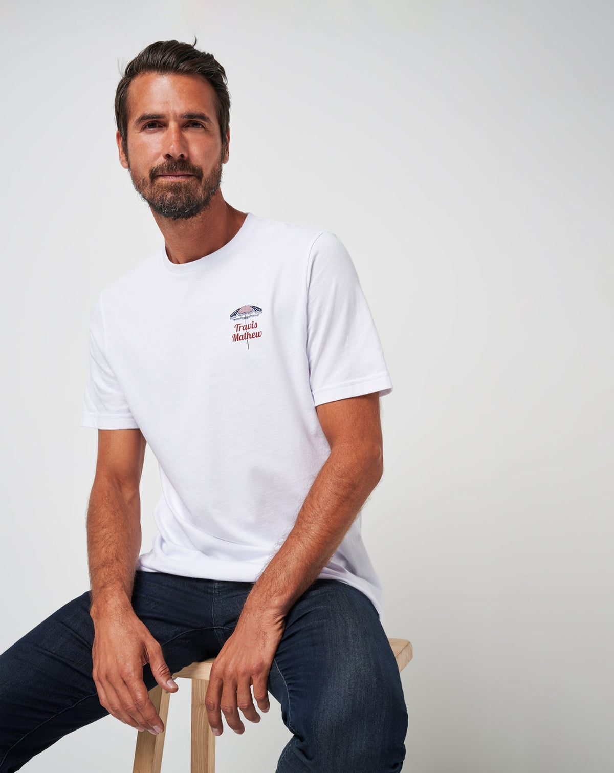 Born On The Fourth Tee White | Travis Mathew