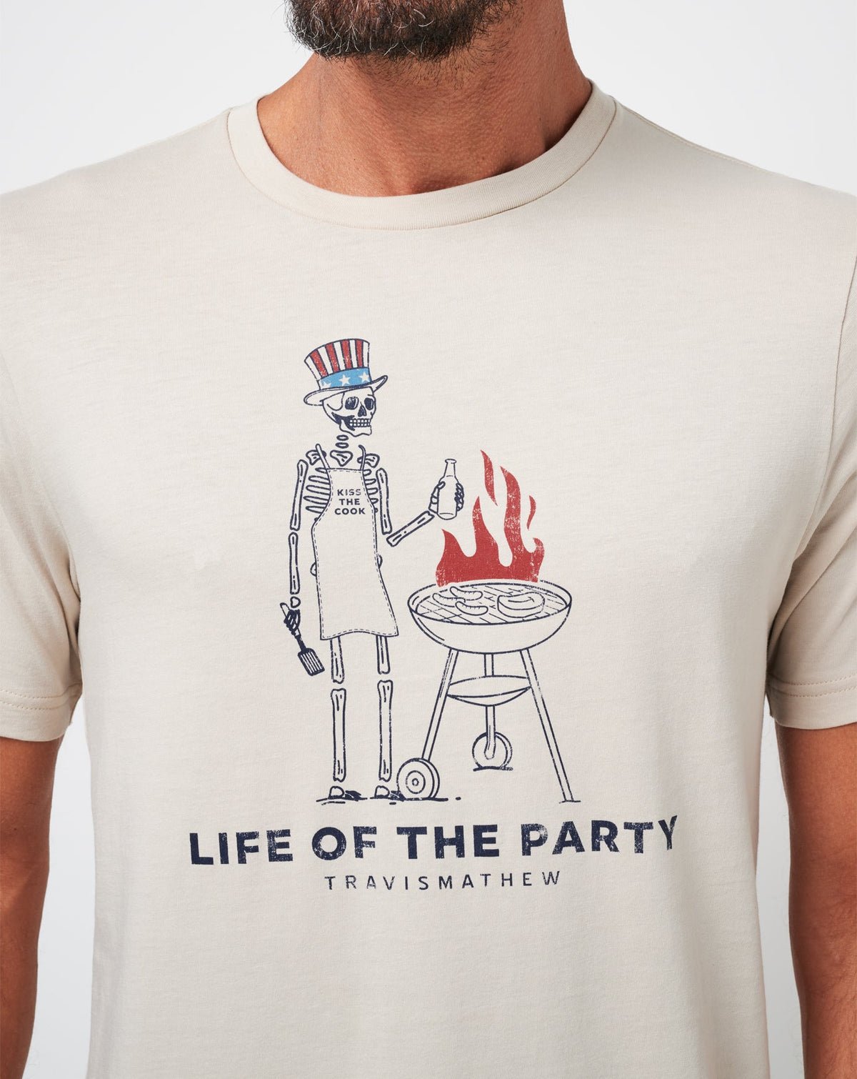 Grill And Thrill Tee Italian Sand | Travis Mathew