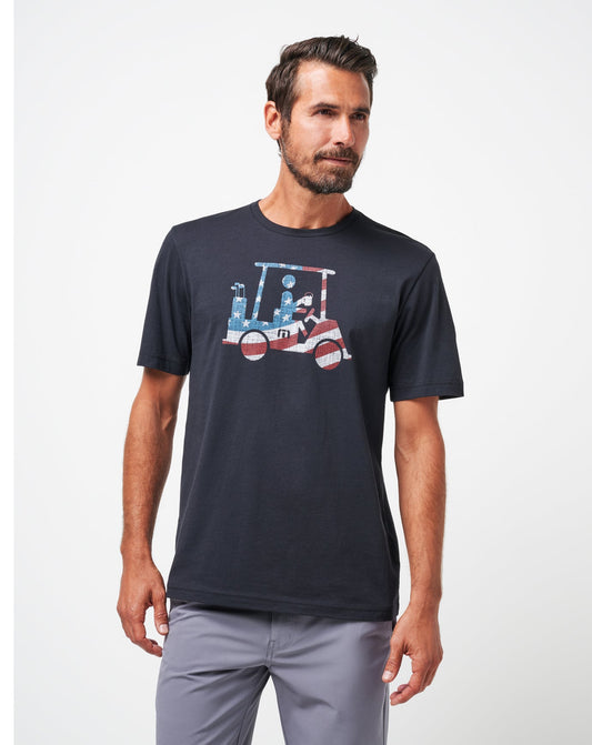Flag Flyer Tee Black | Travis Mathew