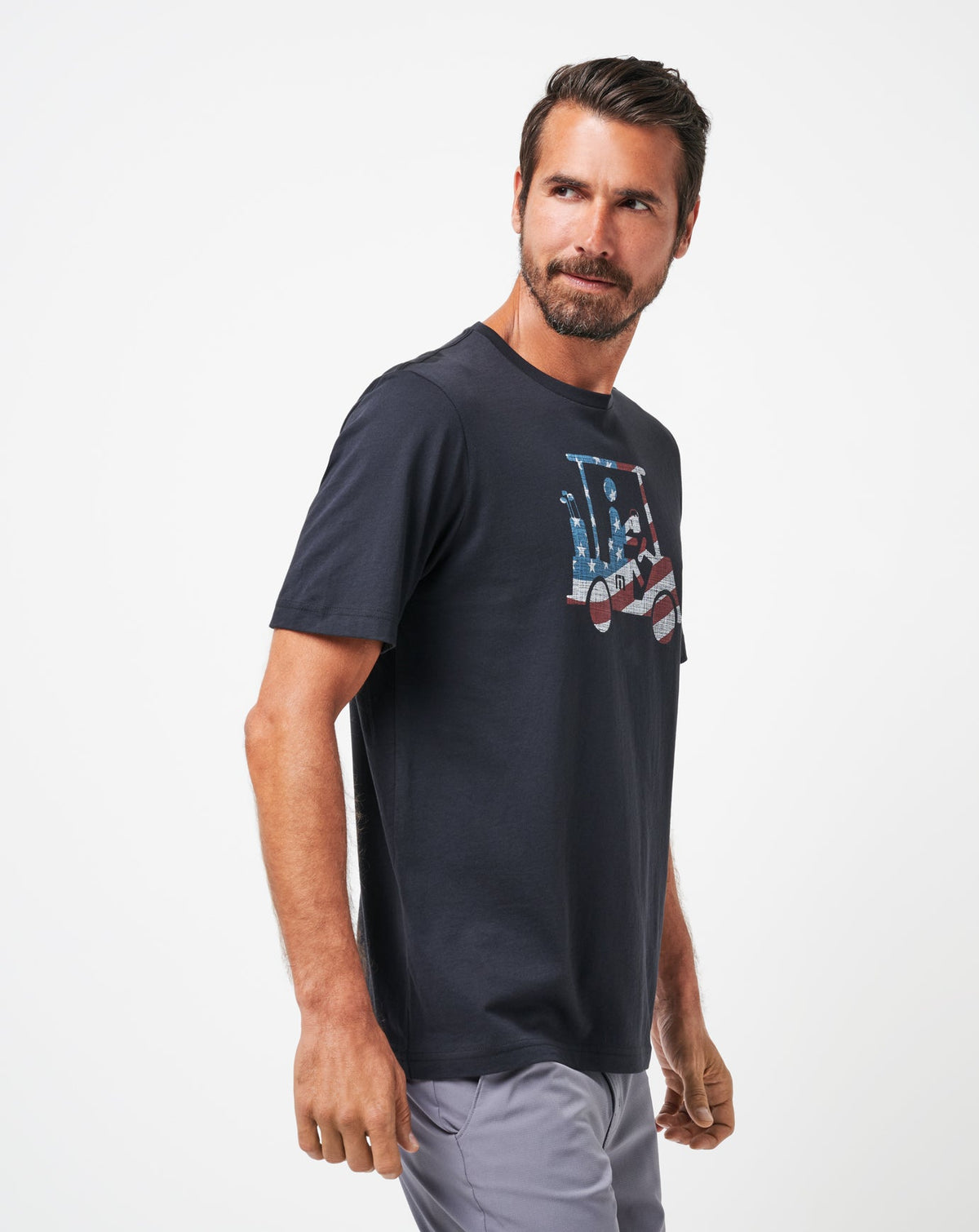 Flag Flyer Tee Black | Travis Mathew