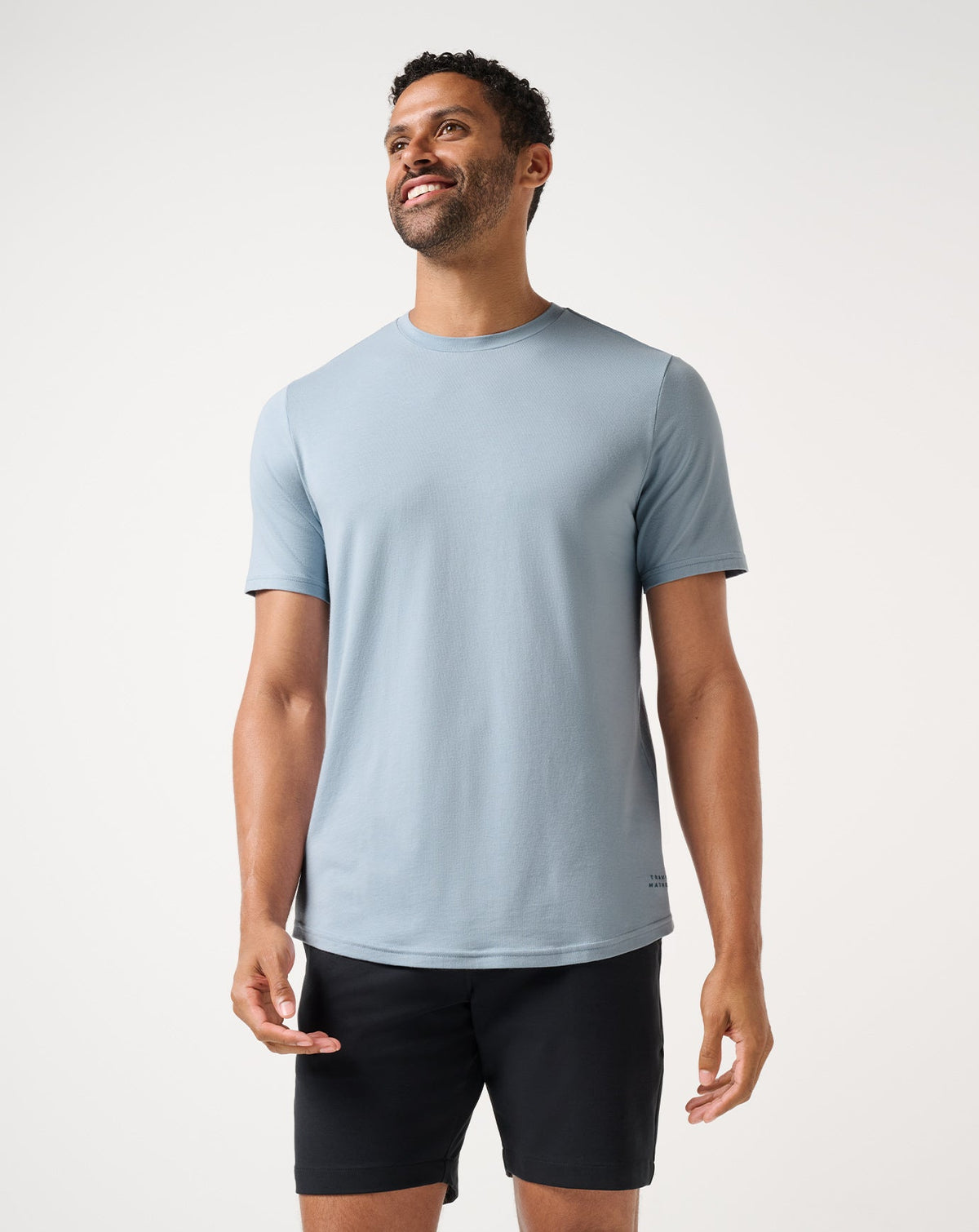 Cloud Crew Tee Ash Blue | Travis Mathew